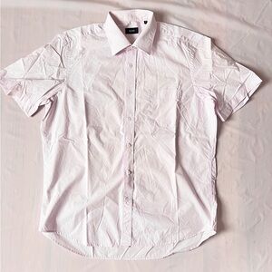 Boss Hugo Boss pale pink SHIRT short sleeve pocket men's 17 43